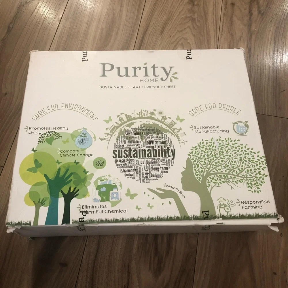 Purity Home 400 TC Cotton Percale 4-Pc. Queen Sheet Set, Blush